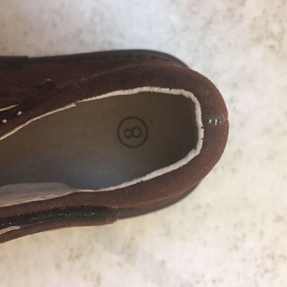 ALLIGATOR SQUEAKER SHOES IN BROWN SUEDE - Picture 5 of 7